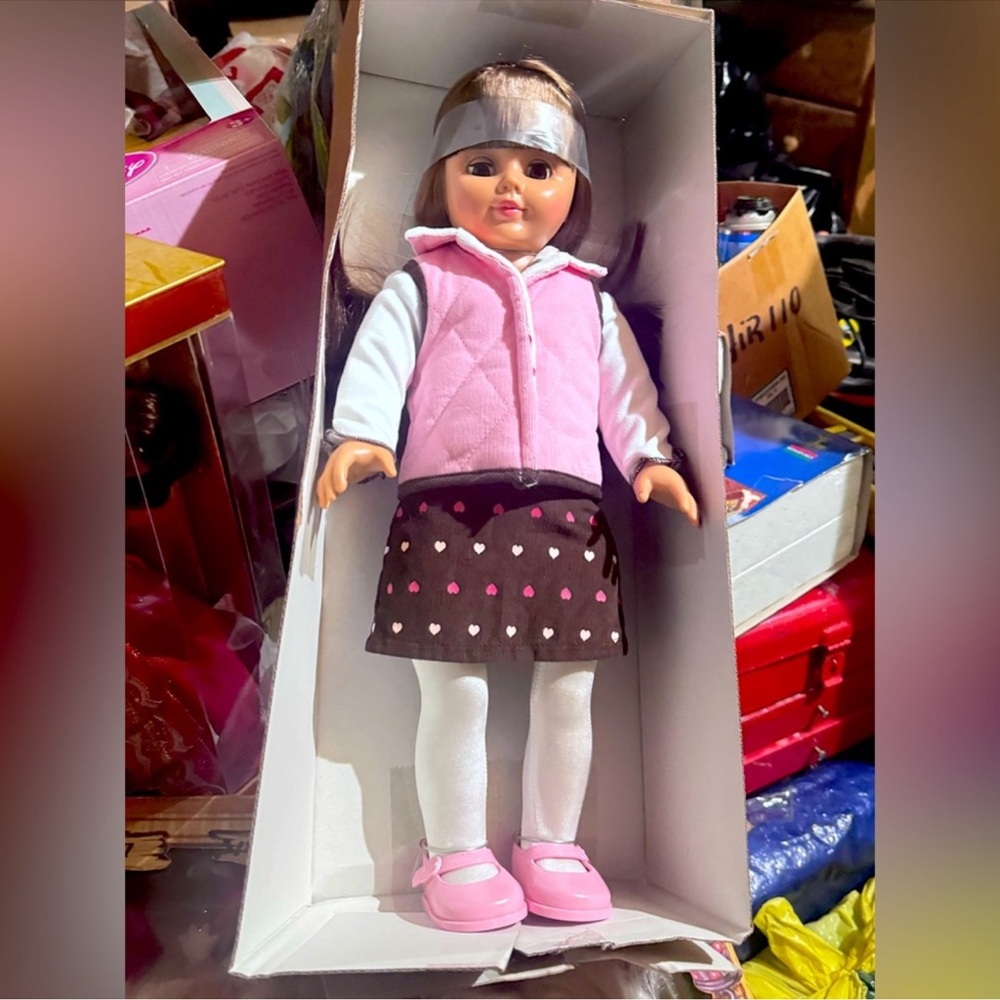 Madame Alexander Pink and Brown Doll with Accessories